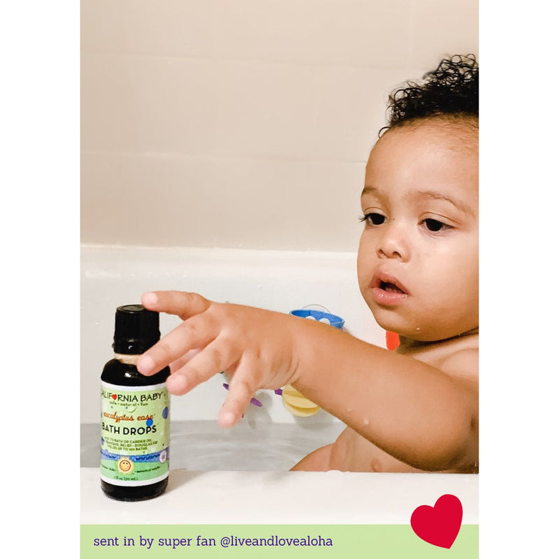 California Baby Eucalyptus Ease™ Bath Drop Essential Oils Gray 1oz/30mL