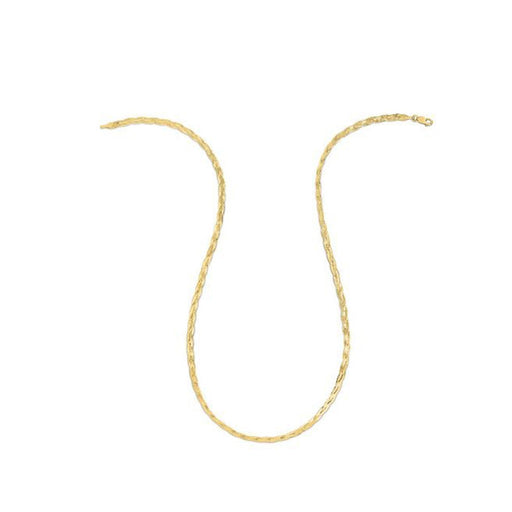 Bids.com 14k Yellow Gold Braided Herringbone Chain (3.20 mm) Necklaces White Smoke 16 / Yellow Gold,18 / Yellow Gold,20 / Yellow Gold