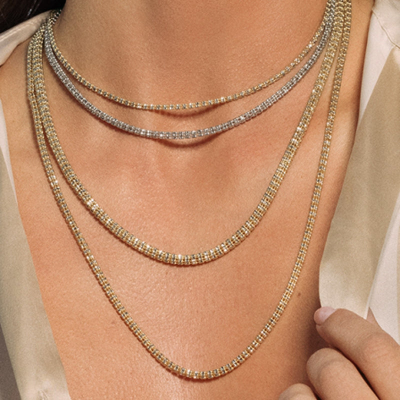 Bids.com Ice Barrel Chain in 14k Yellow Gold (2.70 mm) Necklaces Dark Salmon 18 / Yellow Gold,20 / Yellow Gold,24 / Yellow Gold