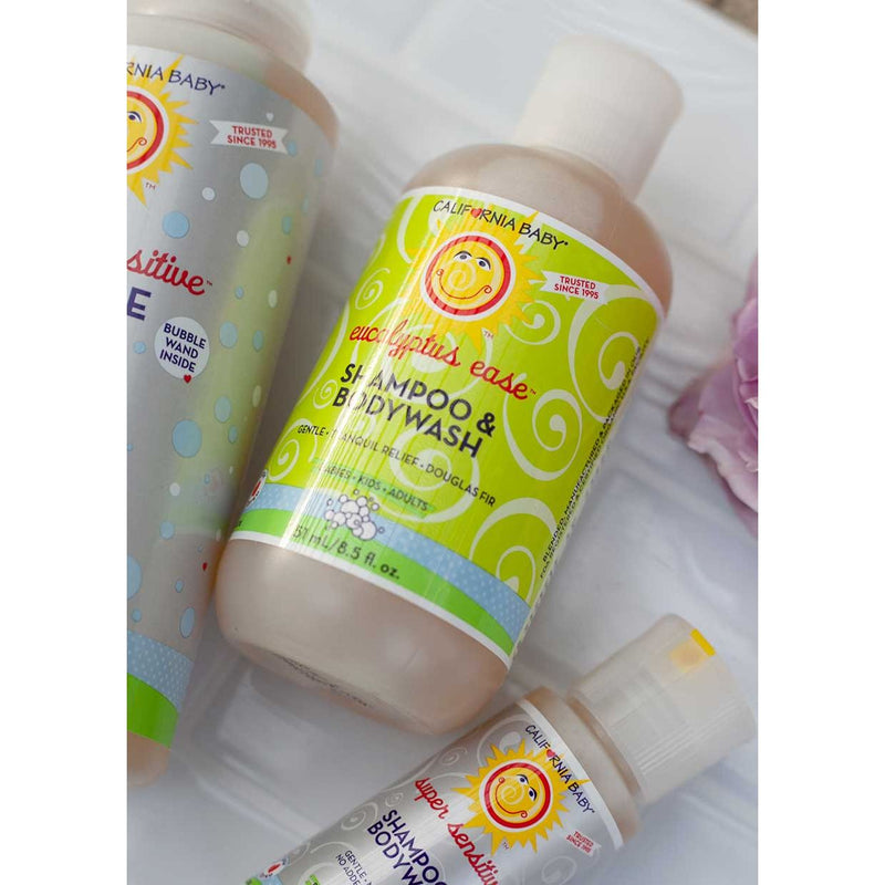 California Baby Eucalyptus Ease™ Shampoo & Bodywash Shampoo & Bodywash Dark Gray 8.5oz/251mL,19oz/562mL,64oz/half gallon