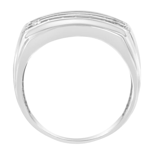 Bids.com 14K White Gold Men's Diamond Channel Set Band Ring (1 cttw, H-I Color, SI2-I1 Clarity) Rings White Smoke 13 / White.Gold,11 / White.Gold,10.5 / White.Gold,10.25 / White.Gold,10 / White.Gold,12 / White.Gold