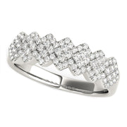 Bids.com Diamond Studded Wide Multi-Diagonal Pattern Ring in 14k White Gold (5/8 cttw) Rings White Smoke 3 / White Gold,3.5 / White Gold,4 / White Gold,4.5 / White Gold,5 / White Gold,5.5 / White Gold,6 / White Gold,6.5 / White Gold,7 / White Gold,7.5 / White Gold,8 / White Gold,8.5 / White Gold,9 / White Gold