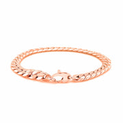 Bids.com 14K Rose Gold Cuban Link Bracelet Bracelets White Smoke 7.25 / Rose Gold
