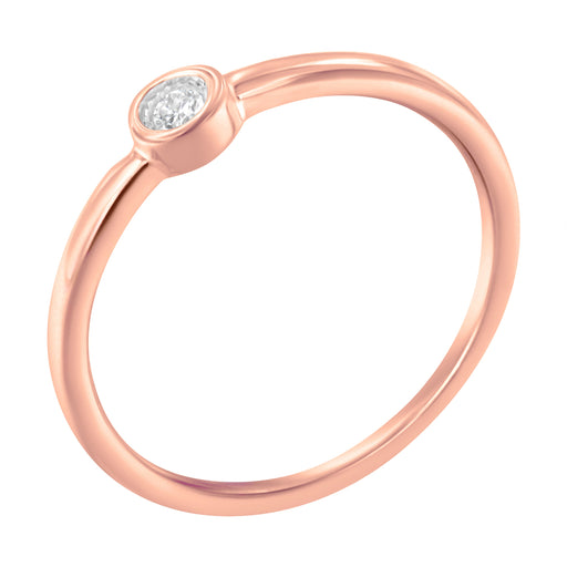 Bids.com 14K Rose Gold Plated .925 Sterling Silver Miracle Set Diamond Ring (1/20 Cttw, J-K Color, I1-I2 Clarity) - Size 6 Rings White Smoke 7 / Rose.Sterling Silver,6 / Rose.Sterling Silver,8 / Rose.Sterling Silver