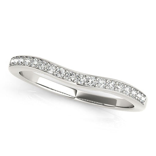 Bids.com 14k White Gold Channel Curved Diamond Wedding Band (1/4 cttw) Rings White Smoke 3 / White Gold,3.5 / White Gold,4 / White Gold,4.5 / White Gold,5 / White Gold,5.5 / White Gold,6 / White Gold,6.5 / White Gold,7 / White Gold,7.5 / White Gold,8 / White Gold,8.5 / White Gold,9 / White Gold