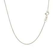 Bids.com 14k White Gold Diamond Cut Round Wheat Chain 0.6mm Necklaces White Smoke 16 / White Gold,18 / White Gold,20 / White Gold,One / White Gold