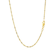 Bids.com 14k Yellow Gold Singapore Chain 1.5mm Necklaces White Smoke 16 / Yellow Gold,18 / Yellow Gold,20 / Yellow Gold,24 / Yellow Gold