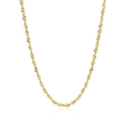 Bids.com 10K Yellow Gold Lite Rope Chain (2.50 mm) Necklaces White Smoke 16 / Yellow Gold,18 / Yellow Gold,20 / Yellow Gold,22 / Yellow Gold,24 / Yellow Gold