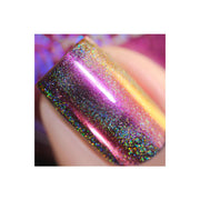 UberChic Beauty Chameleon Holographic Nail Powder: Egyptian Sunset Powder Rosy Brown