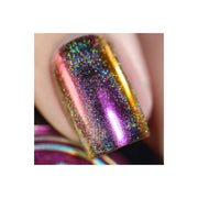 UberChic Beauty Chameleon Holographic Nail Powder: Egyptian Sunset Powder Rosy Brown