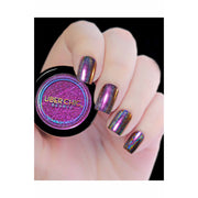 UberChic Beauty Chameleon Holographic Nail Powder: Egyptian Sunset Powder Gray