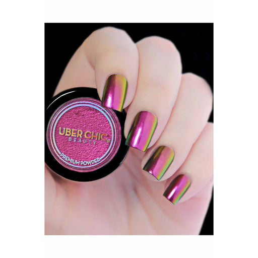 UberChic Beauty Chameleon Nail Powder: Egyptian Sunset Powder Gray