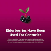 Snap Supplements Elderberry Gummies Immune Booster Dark Red