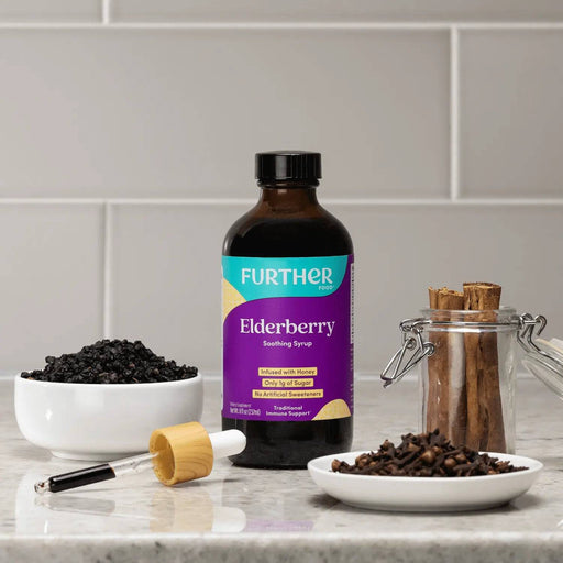 Further Food Elderberry Soothing Syrup Immunity Gray 1 Pack,2 Pack,3 Pack