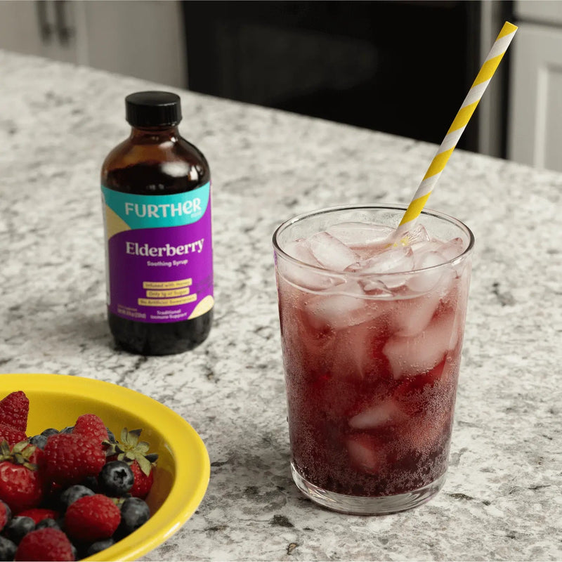 Further Food Elderberry Soothing Syrup Immunity Gray 1 Pack,2 Pack,3 Pack