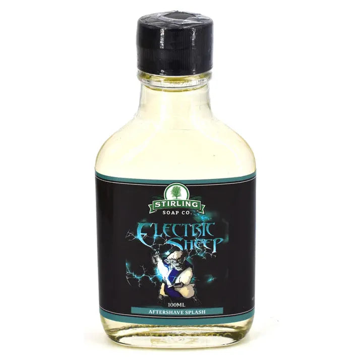 Stirling Soap Co Stirling Soap Co. Electric Sheep Glacial Shaving Collection Shaving Set Dark Slate Gray Aftershave Splash 3.3oz