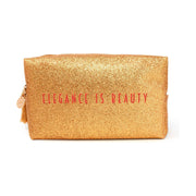 Profusion Cosmetics Elegance is Beauty Cosmetic Bag Sandy Brown
