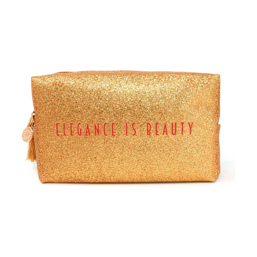 Profusion Cosmetics Elegance is Beauty Cosmetic Bag Sandy Brown