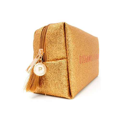 Profusion Cosmetics Elegance is Beauty Cosmetic Bag Sandy Brown