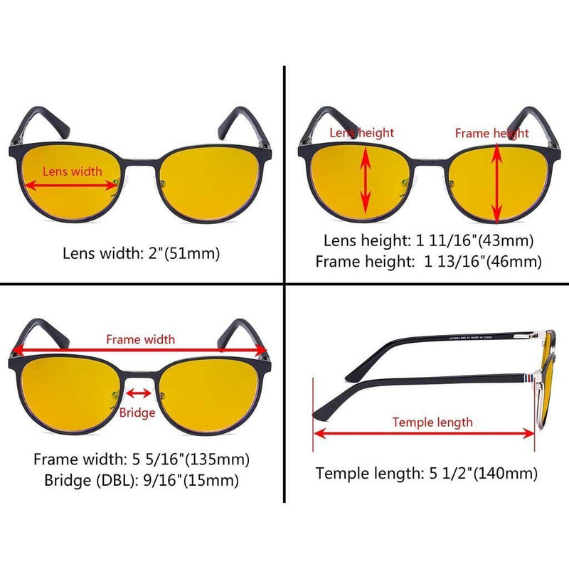 eyekeeper.com Oval Metal Blue Light Blocking Eyeglasses LX19004-BB90 Eyeglasses White Smoke Black Gold / without magnification,Black Gunmetal / without magnification,Red / without magnification