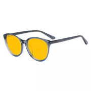 eyekeeper.com Oval Blue Light Blocking Eyeglassess BC1904-BB90 Eyeglasses White Smoke Grey / without magnification