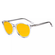 eyekeeper.com Oval Blue Light Blocking Eyeglassess BC1904-BB90 Eyeglasses White Smoke Black / without magnification,Grey / without magnification