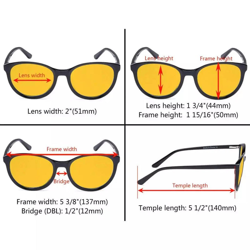 eyekeeper.com Oval Blue Light Blocking Eyeglassess BC1904-BB90 Eyeglasses White Smoke Black / without magnification,Grey / without magnification