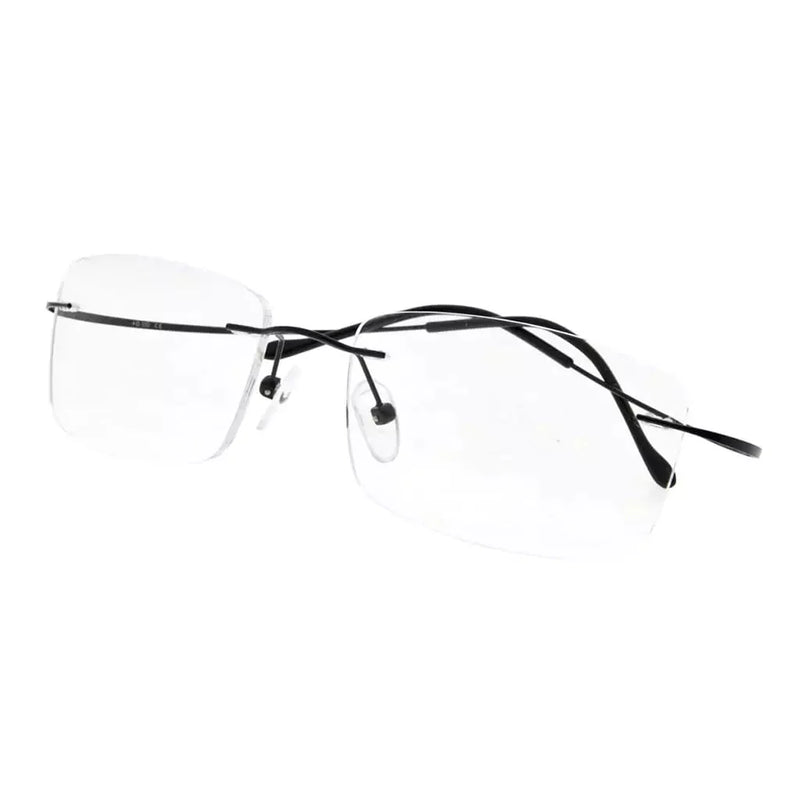 eyekeeper.com Rimless Reading Glasses Rectangle Readers R1509 Eyeglasses White Smoke Black / without magnification,Black / +0.50,Black / +0.75,Black / +1.00,Black / +1.25,Black / +1.50,Black / +1.75,Black / +2.00,Black / +2.25,Black / +2.50,Black / +2.75,Black / +3.00,Grey lens / without magnification,Grey lens / +0.50,Grey lens / +0.75,G