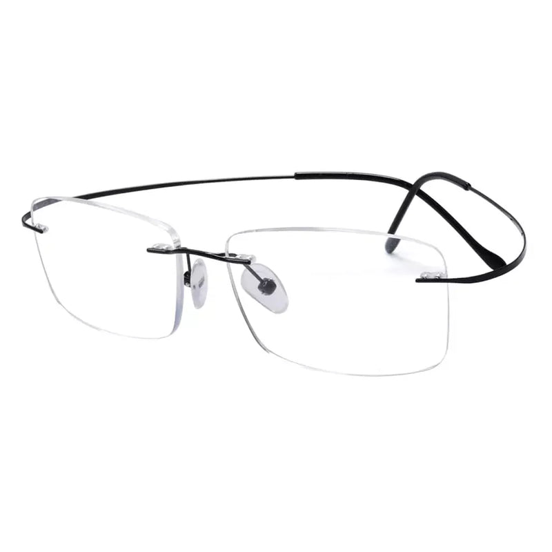eyekeeper.com Rimless Reading Glasses Rectangle Readers R1509 Eyeglasses White Smoke Black / without magnification,Black / +0.50,Black / +0.75,Black / +1.00,Black / +1.25,Black / +1.50,Black / +1.75,Black / +2.00,Black / +2.25,Black / +2.50,Black / +2.75,Black / +3.00