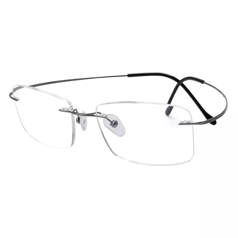 eyekeeper.com Rimless Reading Glasses Rectangle Readers R1509 Eyeglasses White Smoke Gunmetal / without magnification,Gunmetal / +0.50,Gunmetal / +0.75,Gunmetal / +1.00,Gunmetal / +1.25,Gunmetal / +1.50,Gunmetal / +1.75,Gunmetal / +2.00,Gunmetal / +2.25,Gunmetal / +2.50,Gunmetal / +2.75,Gunmetal / +3.00