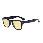 eyekeeper.com Square Blue Light Blocking Eyeglasses TMS027 Eyeglasses White Smoke Black / without magnification