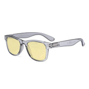 eyekeeper.com Square Blue Light Blocking Eyeglasses TMS027 Eyeglasses White Smoke Grey / without magnification
