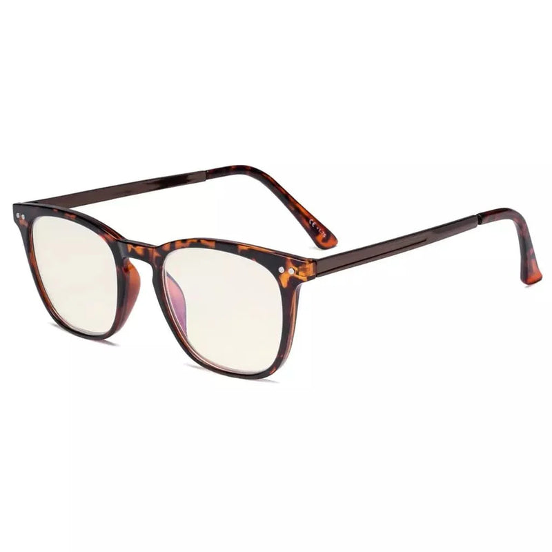 eyekeeper.com Square Blue Light Filter Reading Glasses UVRJ003 Eyeglasses White Smoke Tortoise / +0.50,Tortoise / +0.75,Tortoise / +1.00,Tortoise / +1.25,Tortoise / +1.50,Tortoise / +1.75,Tortoise / +2.00,Tortoise / +2.50,Tortoise / +3.00,Tortoise / +2.25,Tortoise / +2.75