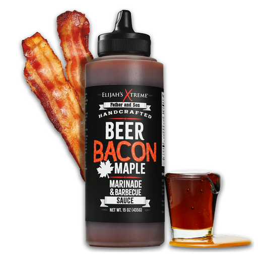 Elijah's Xtreme Beer Bacon Maple BBQ Sauce BBQ Sauce Black