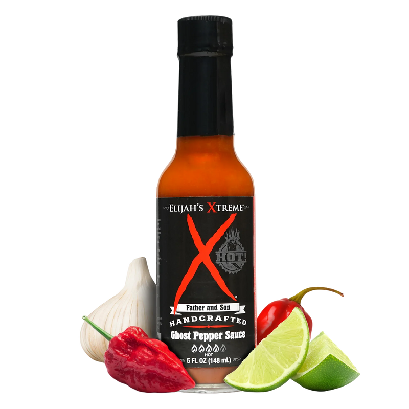 Elijah's Xtreme Ghost Pepper Hot Sauce Hot Sauce Black