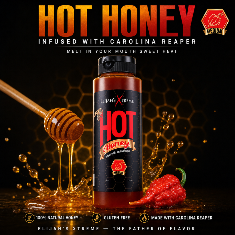 Elijah's Xtreme Elijah's Xtreme Hot Honey Hot Sauce Black