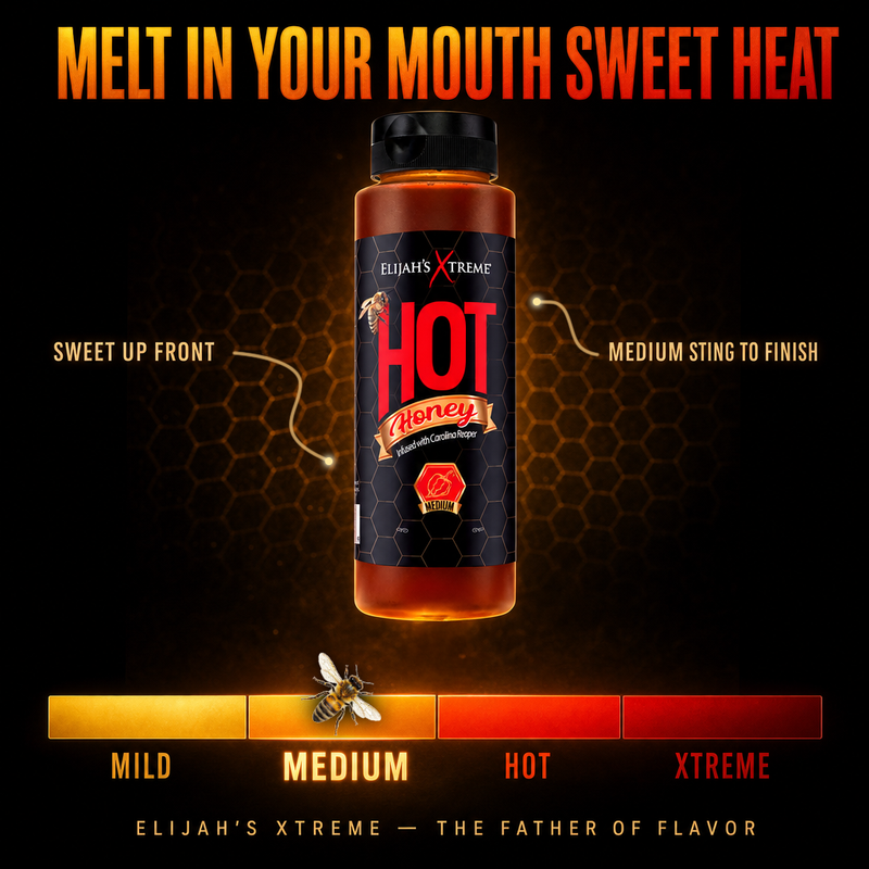 Elijah's Xtreme Elijah's Xtreme Hot Honey Hot Sauce Black