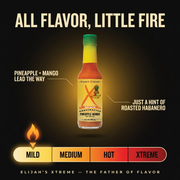 Elijah's Xtreme Pineapple-Mango Habanero Hot Sauce Hot Sauce Black