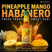 Elijah's Xtreme Pineapple-Mango Habanero Hot Sauce Hot Sauce Black