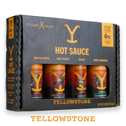Elijah's Xtreme Yellowstone Hot Sauce Variety Pack 4 Bottles Hot Sauce Black Yellowstone 4 Pack