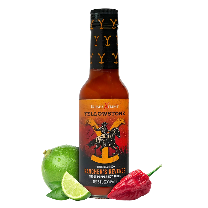 Elijah's Xtreme Ranchers Revenge (Ghost Pepper) Hot Sauce Black