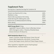 Snap Supplements Energy & Metabolism - Buy 2, Get 1 Free Lavender