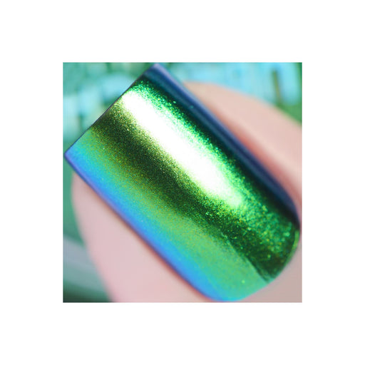 UberChic Beauty Chameleon Nail Powder: Emerald Isle Powder Cadet Blue