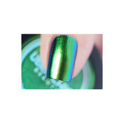 UberChic Beauty Chameleon Nail Powder: Emerald Isle Powder Medium Sea Green
