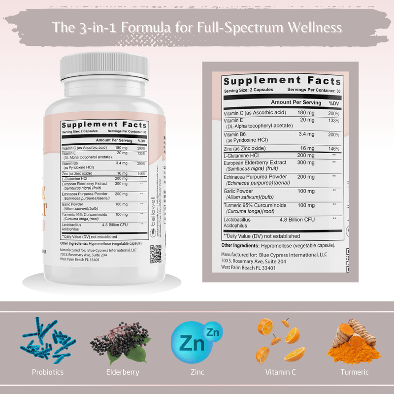 Emergency Immune Support – Daily Wellness with Probiotics by Bellawell