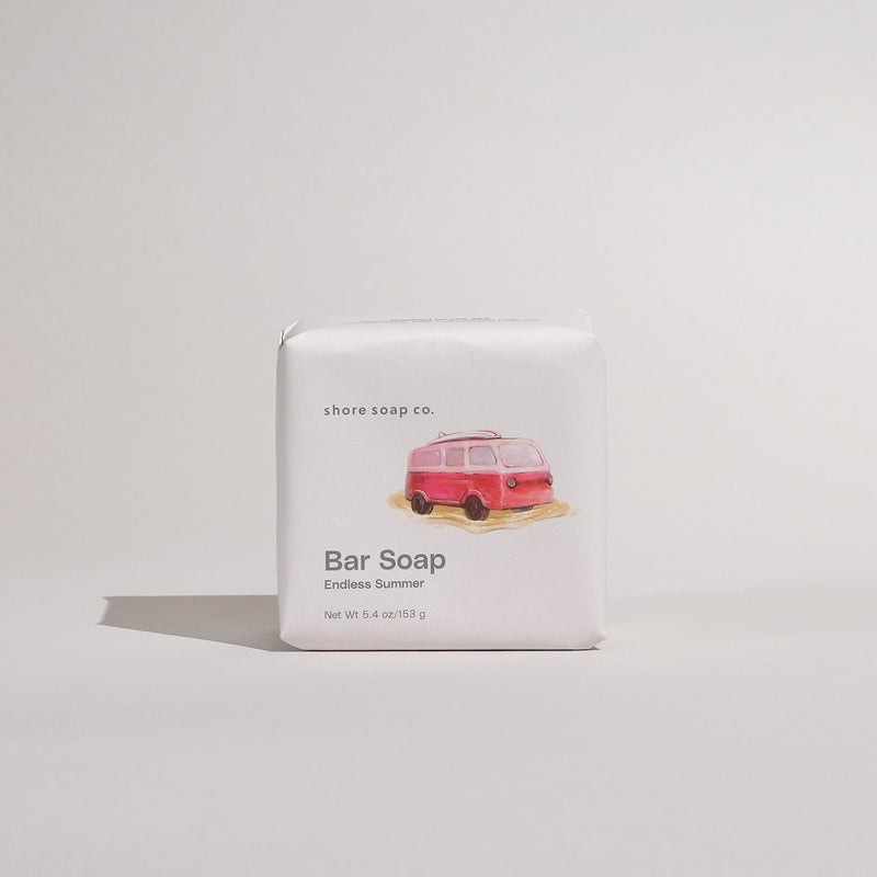 Shore Soap Co. Endless Summer Bar Soap Bar Soap Light Gray Single Bar,3 for $24
