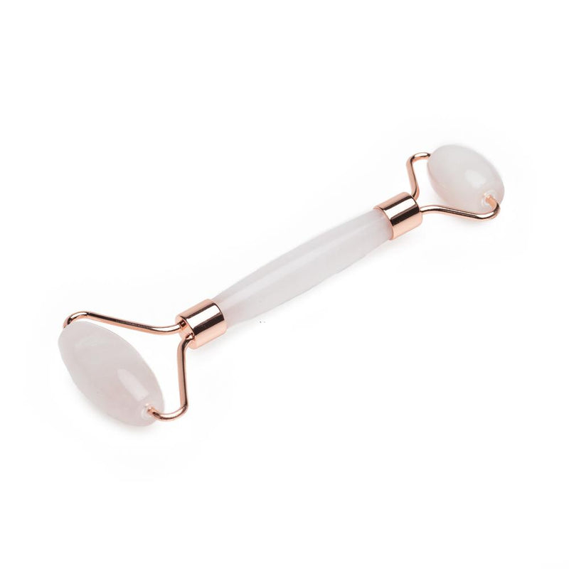 EpiLynx Rose Quartz Facial Roller – Dual-Ended Beauty Tool for Calming, Cooling & Skin Radiance Light Gray
