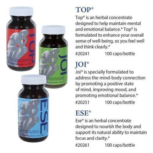 Herb's Fortune NOW AVAILABLE Ese | Sleep, Relaxation Herbal Food Supplement by Sunrider Herbal Supplement Light Gray Single Bottle,Top/Joi/Ese Sampler Pack