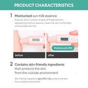 AsiaBeautyMall Missha All Around Safe Block Essence Sun Milk EX SPF50+ PA+++ Sunscreen White Smoke