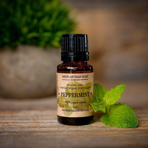 MION Artisan Soap Co. Peppermint Essential Oil | Refreshing, Respiratory Support Dark Olive Green